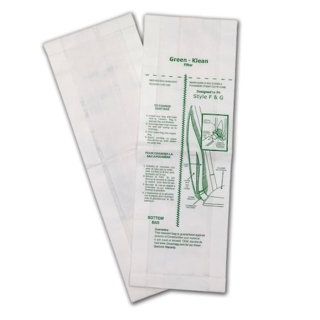 Green Klean GK-F&G Nilfisk Advance Reliavac 12HP & 16HP Replacement Vacuum Bags, 36PK GR134952